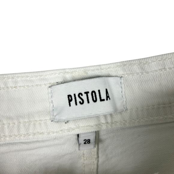 Anthropologie x Pistola Penny White Wide Leg High Waisted Jeans 28 - Picture 6 of 8
